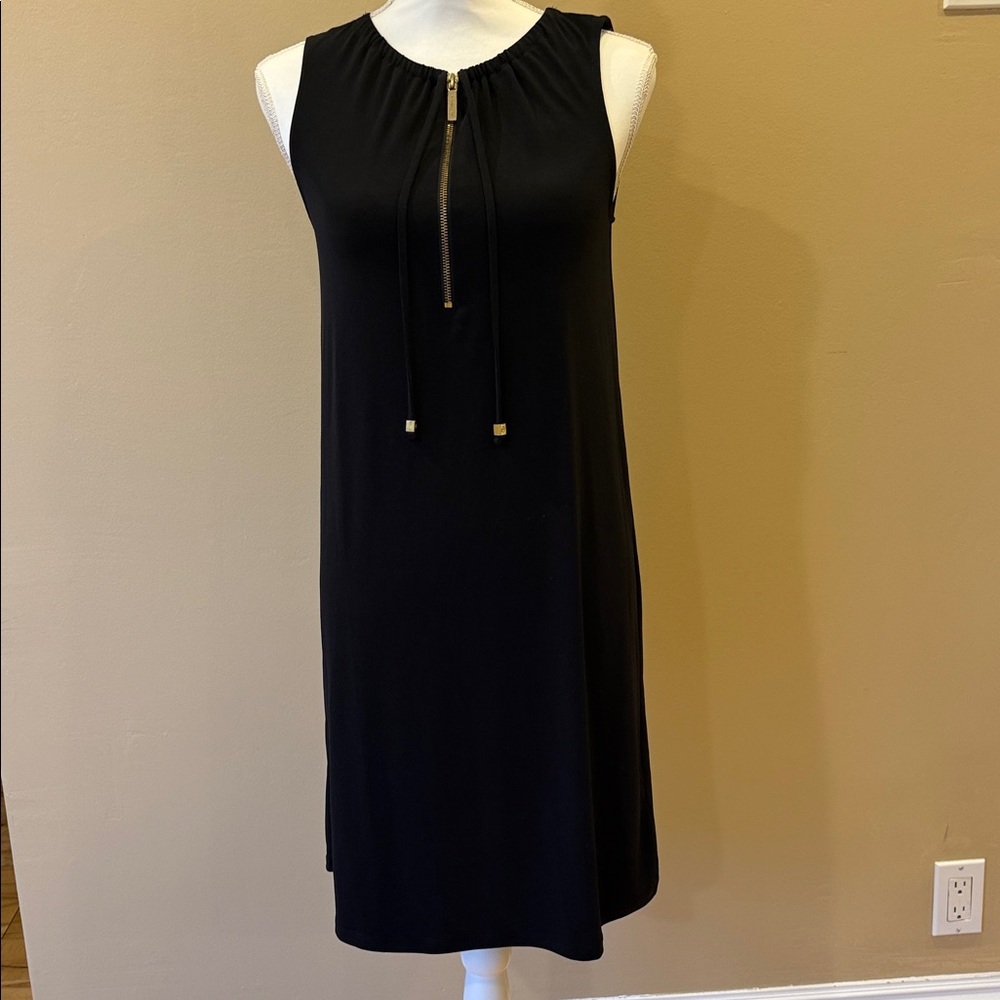 Michael Kors Black Dress with Gold Zipper